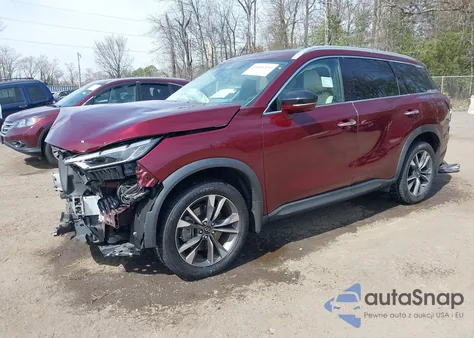 2022 Infiniti Qx60 Luxe Awd z USA, uszkodzony, nr VIN 5N1DL1FS4NC342494
